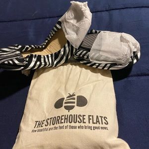 Storehouse Flats- Zebra Print